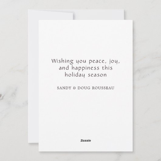 Cartes Pour Fêtes Annuelles Cozy Fireplace Christmas (Dos)