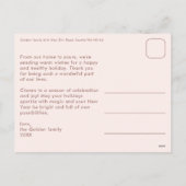 Cartes Pour Fêtes Annuelles Cozy Plaid Gingham Christmas Custom Photo Collage (Dos)