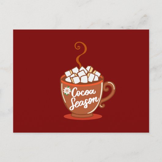 Cartes Pour Fêtes Annuelles Cozy up with this sweet Cocoa Season design  (Devant)