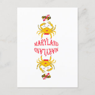 Cartes Pour Fêtes Annuelles Crabe dans le Maryland