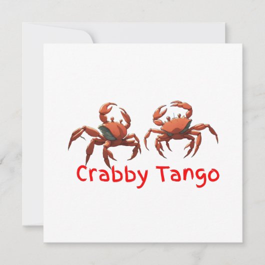 Cartes Pour Fêtes Annuelles Crabes dansants (Devant)