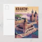 Cartes Pour Fêtes Annuelles Cracovie Pologne (Devant / Derrière)