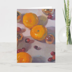 Cartes Pour Fêtes Annuelles "Cranberry Orange Christmas"