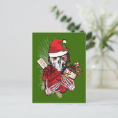 Cartes Pour Fêtes Annuelles Crâne de Noël (Debout devant)