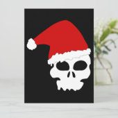 Cartes Pour Fêtes Annuelles crâne goth noël (Debout devant)