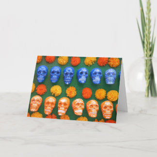 Cartes Pour Fêtes Annuelles Crânes colorés des ancêtres