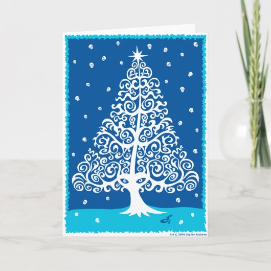 Cartes Pour Fêtes Annuelles Crânes pour Noël (Devant)