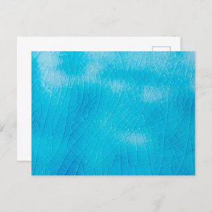 Cartes Pour Fêtes Annuelles craquelure de porcelaine turquoise avec des fissur