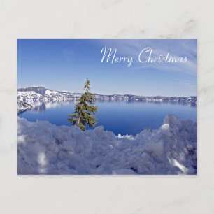 Cartes Pour Fêtes Annuelles Crater Lake at winter