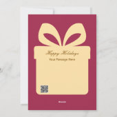 Cartes Pour Fêtes Annuelles Create Your Own Cute Glitter Santa Christmas Flat (Dos)