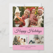 Cartes Pour Fêtes Annuelles Create Your Own Photo Collage Purple Background (Devant)