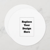 Cartes Pour Fêtes Annuelles Create Your Own white (Devant / Derrière)