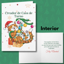 Créateur de Chaos de Tournée Amateur de Chats Noël