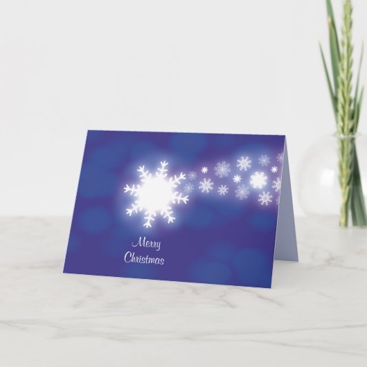 Cartes Pour Fêtes Annuelles Créative Bleu Composé Flacons de neige Comet Graph (Devant)