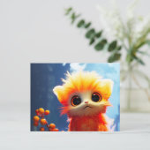 Cartes Pour Fêtes Annuelles Créature orange (Debout devant)