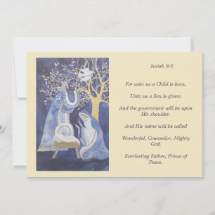 Cartes Pour Fêtes Annuelles Crèche chrétienne de la Nativité