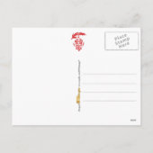 Cartes Pour Fêtes Annuelles Crèche dans une étoile dorée embossée (Dos)