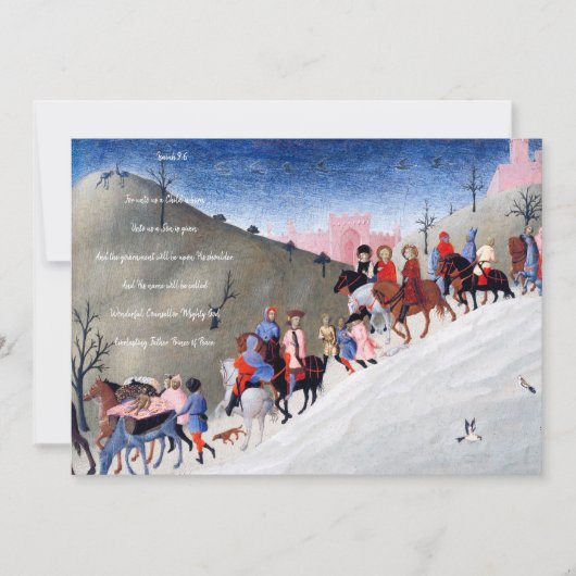 Cartes Pour Fêtes Annuelles Crèche de Noël chrétienne (Devant)