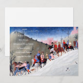 Cartes Pour Fêtes Annuelles Crèche de Noël chrétienne (Devant / Derrière)