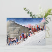 Cartes Pour Fêtes Annuelles Crèche de Noël chrétienne (Debout devant)