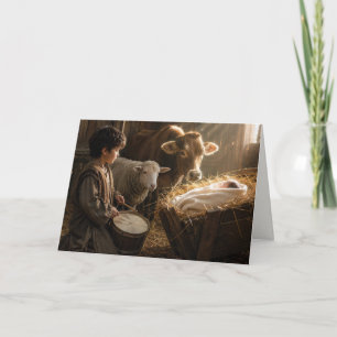 Cartes Pour Fêtes Annuelles Crèche du petit tambourinaire