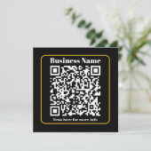 Cartes Pour Fêtes Annuelles Créer un code QR d'entreprise instantanément scann (Debout devant)