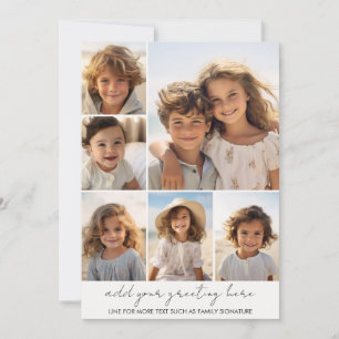 Cartes Pour Fêtes Annuelles Créer une coutume 6 Photo - Moderne Minimaliste