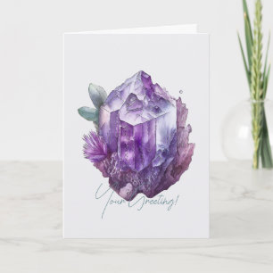 Cartes Pour Fêtes Annuelles Créez Vos Propres Cristaux D'Améthyste Violet