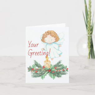 Cartes Pour Fêtes Annuelles Créez votre propre Ange de bougie de Noël