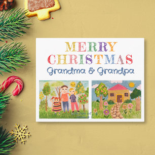 Cartes Pour Fêtes Annuelles Créez votre propre Art de mon enfant Joyeux Noël