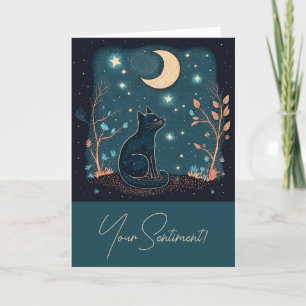 Cartes Pour Fêtes Annuelles Créez votre propre chat et votre Fleur sauvage noi
