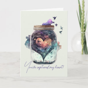 Cartes Pour Fêtes Annuelles Créez Votre Propre Cœur Mystique d'Amour