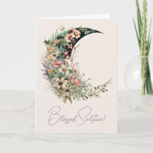 Cartes Pour Fêtes Annuelles Créez votre propre croissant de lune floral de pra