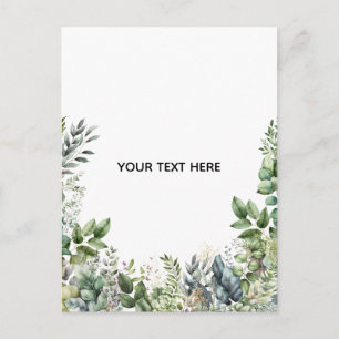 Cartes Pour Fêtes Annuelles Créez Votre Propre Dessin Botanique