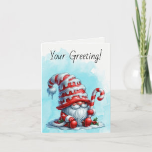 Cartes Pour Fêtes Annuelles Créez Votre Propre Gnome de Noël Canne à Sucre