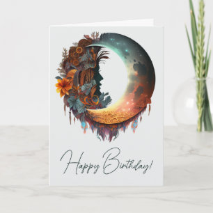 Cartes Pour Fêtes Annuelles Créez votre propre lune de croissant de saumons fl