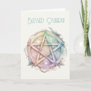 Cartes Pour Fêtes Annuelles Créez Votre Propre Pentacle Pastel Arc-en-Ciel Ste