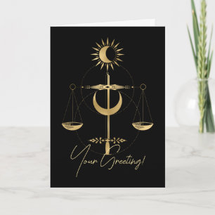 Cartes Pour Fêtes Annuelles Créez Votre Propre Tarot de Justice Arcanique en O