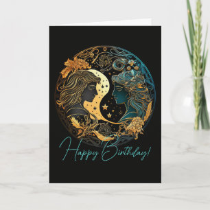 Cartes Pour Fêtes Annuelles Créez votre propre zodiaque Gémeaux céleste