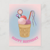 Cartes Pour Fêtes Annuelles Crème glacée Joyeux anniversaire 2 (Devant)