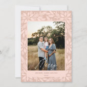 Cartes Pour Fêtes Annuelles Crème Poinsettia Design de Noël (Devant)