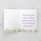 Cartes Pour Fêtes Annuelles Crème Verte Simple Lavande Fête des Mères (Intérieur)