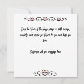 Cartes Pour Fêtes Annuelles Cristal céleste de l'année du Cheval (Dos)