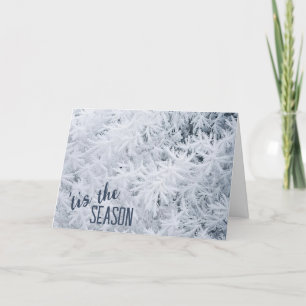 Cartes Pour Fêtes Annuelles Cristaux de neige de Noël congelés