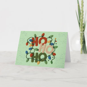 Cartes Pour Fêtes Annuelles Crochet de laine à crochet (Faux, pas de laine rée