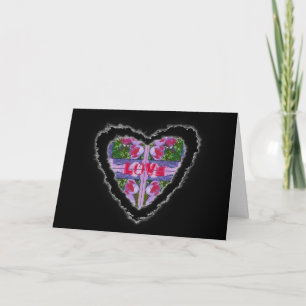 Cartes Pour Fêtes Annuelles Crocus Heart Romance Valentine Love Card