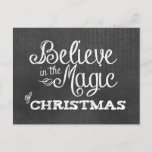 Cartes Pour Fêtes Annuelles croire à la magie de Noël Chalkboard<br><div class="desc">croire à la magie de Noël Chalkboard Art</div>