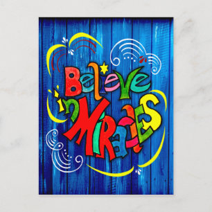 Cartes Pour Fêtes Annuelles Croire aux miracles