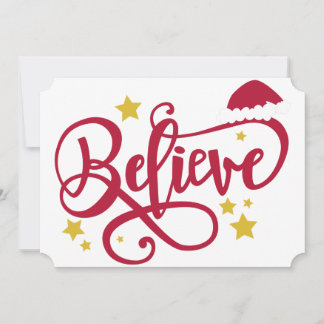 Cartes Pour Fêtes Annuelles Croire chapeau de père noël