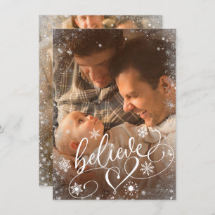 Cartes Pour Fêtes Annuelles Croire le script   Christmas Snowflake 2 photo